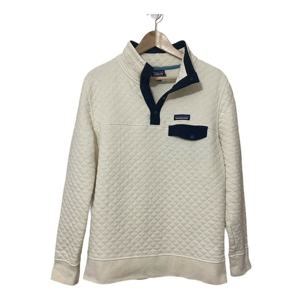 Patagonia Organic Cotton Quilted Pullover Sweater